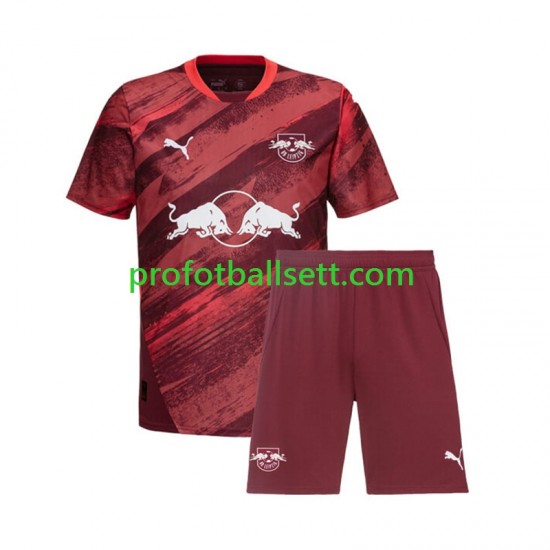 Fotballdrakt RB Leipzig Barn Bortekit 2024-2025 Kortermet