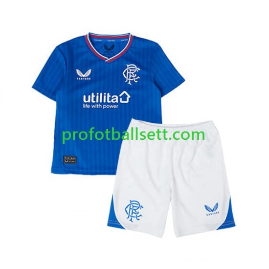 Fotballdrakt Rangers Barn Hjemmekit 2023-2024 Kortermet