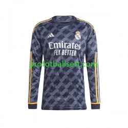 Fotballdrakt Real Madrid Herre Bortekit 2023-2024 Langermet