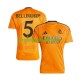 Fotballdrakt Real Madrid BELLINGHAM 5 Herre Bortekit 2024-2025 Kortermet