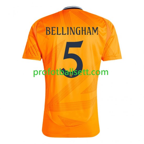 Fotballdrakt Real Madrid BELLINGHAM 5 Herre Bortekit 2024-2025 Kortermet