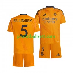 Fotballdrakt Real Madrid BELLINGHAM 5 Barn Bortekit 2024-2025 Kortermet