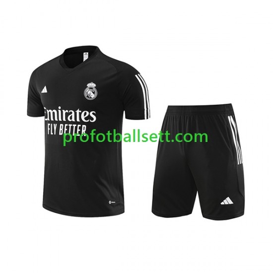 Real Madrid 2023-2024 Svart Treningstrøye og shorts