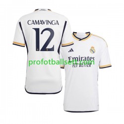 Fotballdrakt Real Madrid Camavinga 12 Herre Hjemmekit 2023-2024 Kortermet