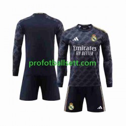 Fotballdrakt Real Madrid Barn Bortekit 2023-2024 Langermet