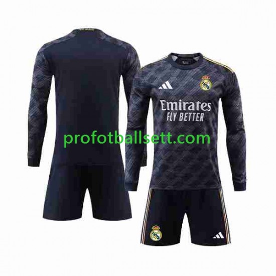 Fotballdrakt Real Madrid Barn Bortekit 2023-2024 Langermet