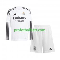 Fotballdrakt Real Madrid Barn Hjemmekit 2024-2025 Langermet