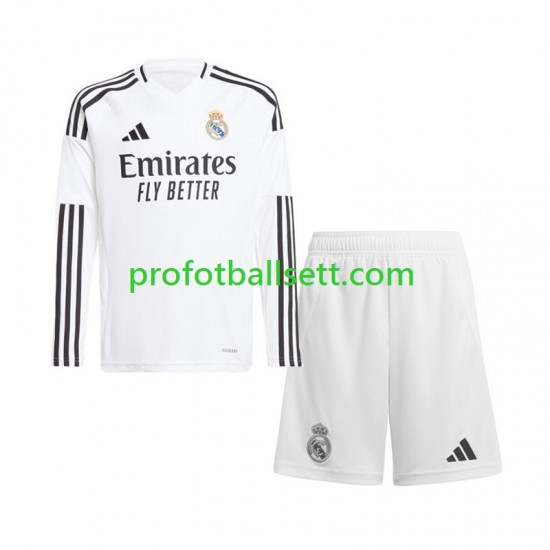 Fotballdrakt Real Madrid Barn Hjemmekit 2024-2025 Langermet