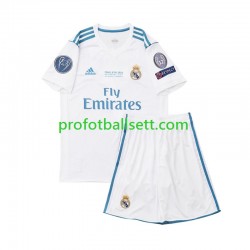 Retro Fotballdrakt Real Madrid 2017 Barn Hjemmekit Kortermet