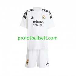 Fotballdrakt Real Madrid Barn Hjemmekit 2024-2025 Hvit Kortermet