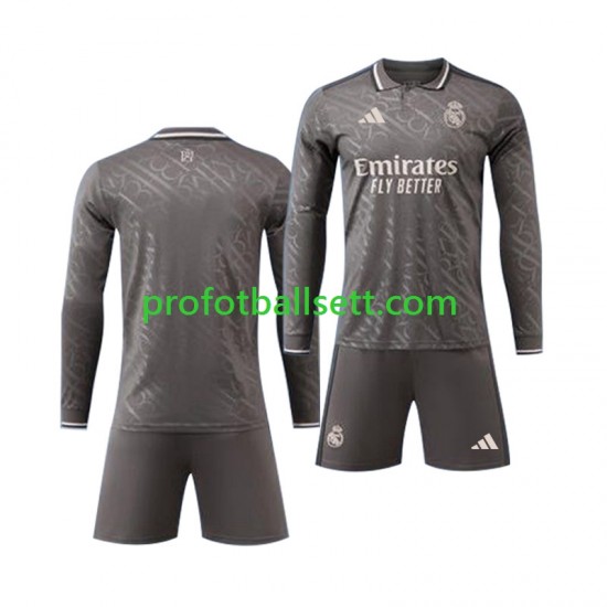 Fotballdrakt Real Madrid Barn Tredjekit 2024-2025 Langermet