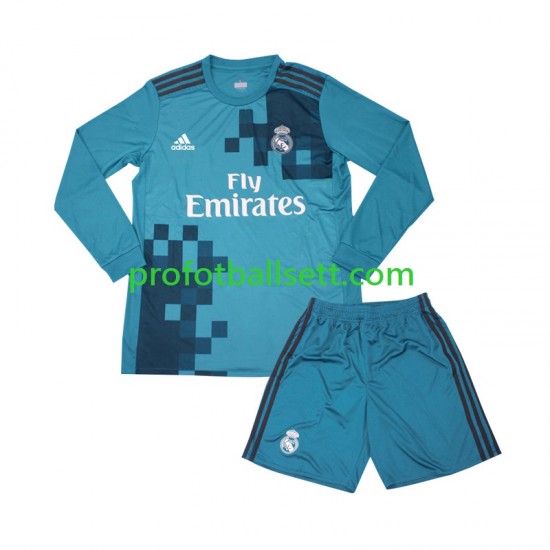 Retro Fotballdrakt Real Madrid 2017 Barn Tredjekit Langermet