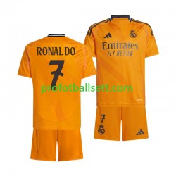 Fotballdrakt Real Madrid Cristiano Ronaldo 7 Barn Bortekit 2024-2025 Kortermet