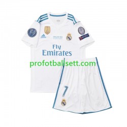 Retro Fotballdrakt Real Madrid Cristiano Ronaldo 7 2017 Barn Hjemmekit Kortermet