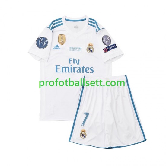 Retro Fotballdrakt Real Madrid Cristiano Ronaldo 7 2017 Barn Hjemmekit Kortermet