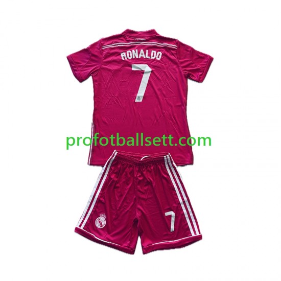 Retro Fotballdrakt Real Madrid Cristiano Ronaldo 7 2014-2015 Barn Bortekit Kortermet