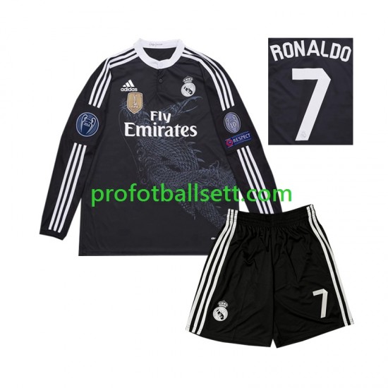 Retro Fotballdrakt Real Madrid Cristiano Ronaldo 7 2014 Barn Tredjekit Langermet