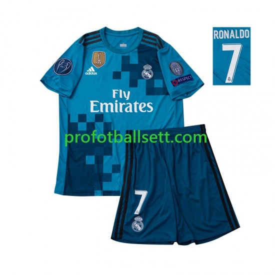 Retro Fotballdrakt Real Madrid Cristiano Ronaldo 7 2017 Barn Tredjekit Kortermet