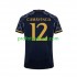 Fotballdrakt Real Madrid EDUARDO CAMAVINGA 12 Herre Bortekit 2023-2024 Kortermet