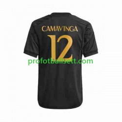 Fotballdrakt Real Madrid Eduardo Camavinga 12 Herre Tredjekit 2023-2024 Kortermet