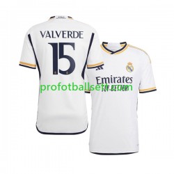 Fotballdrakt Real Madrid Federico Valverde 15 Herre Hjemmekit 2023-2024 Kortermet