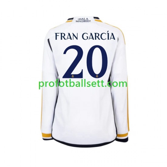 Fotballdrakt Real Madrid Fran Garcia 20 Herre Hjemmekit 2023-2024 Langermet