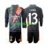 Fotballdrakt Real Madrid Keeper Andriy Lunin 13 Barn Bortekit 2024-2025 Svart Langermet