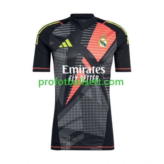 Fotballdrakt Real Madrid Keeper Herre Bortekit 2024-2025 Kortermet