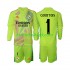 Fotballdrakt Real Madrid Keeper COURTOIS 1 Barn Fjerdekit 2024-2025 Langermet