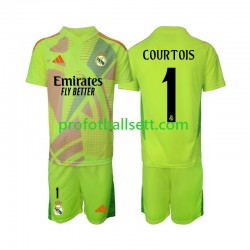 Fotballdrakt Real Madrid Keeper COURTOIS 1 Barn Fjerdekit 2024-2025 Kortermet