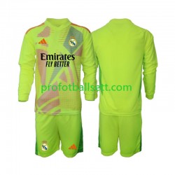 Fotballdrakt Real Madrid Keeper Barn Fjerdekit 2024-2025 Langermet