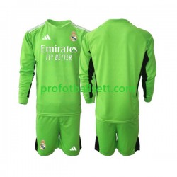 Fotballdrakt Real Madrid Keeper Barn Hjemmekit 2023-2024 Langermet
