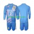 Fotballdrakt Real Madrid Keeper Barn Hjemmekit 2024-2025 Langermet