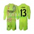 Fotballdrakt Real Madrid Keeper Lunin 13 Barn Fjerdekit 2024-2025 Langermet