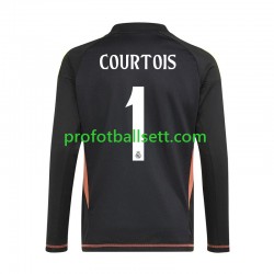 Fotballdrakt Real Madrid Keeper Thibaut Courtois 1 Herre Bortekit 2024-2025 Kortermet