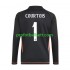 Fotballdrakt Real Madrid Keeper Thibaut Courtois 1 Herre Bortekit 2024-2025 Kortermet