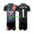 Fotballdrakt Real Madrid Keeper Thibaut Courtois 1 Barn Bortekit 2024-2025 Svart Kortermet
