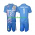 Fotballdrakt Real Madrid Keeper Thibaut Courtois 1 Barn Hjemmekit 2024-2025 Kortermet