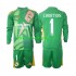 Fotballdrakt Real Madrid Keeper Thibaut Courtois 1 Barn Tredjekit 2024-2025 Langermet