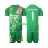 Fotballdrakt Real Madrid Keeper Thibaut Courtois 1 Barn Tredjekit 2024-2025 Kortermet
