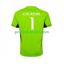 Fotballdrakt Real Madrid Keeper Thibaut Courtois 1 Herre Hjemmekit 2023-2024 Kortermet