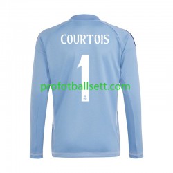 Fotballdrakt Real Madrid Keeper Thibaut Courtois 1 Herre Hjemmekit 2024-2025 Blå Langermet