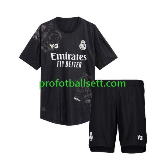 Fotballdrakt Real Madrid Keeper Y3 Barn Fjerdekit 2023-2024 Svart Kortermet