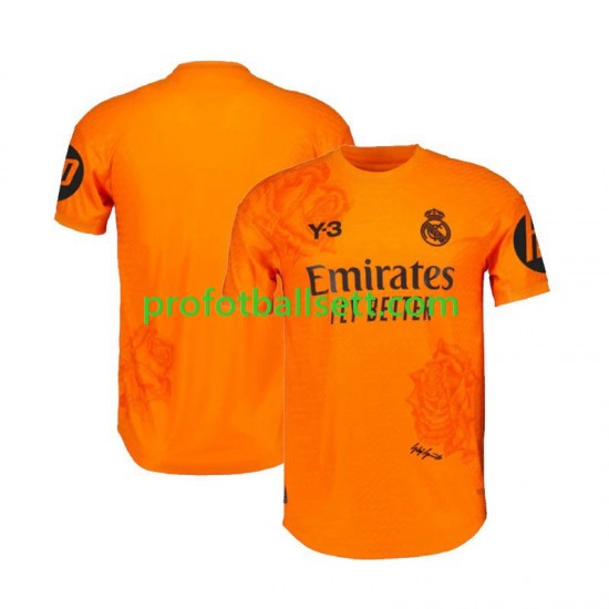 Fotballdrakt Real Madrid Keeper Y3 Barn Herre Tredjekit 2023-2024 Oransje Kortermet