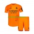 Fotballdrakt Real Madrid Keeper Y3 Barn Tredjekit 2023-2024 Oransje Kortermet