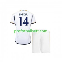Fotballdrakt Real Madrid JOSELU 14 Barn Hjemmekit 2023-2024 Kortermet