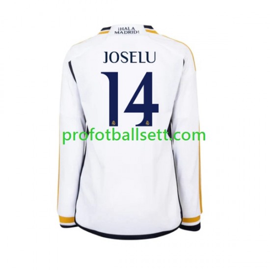 Fotballdrakt Real Madrid JOSELU 14 Herre Hjemmekit 2023-2024 Langermet