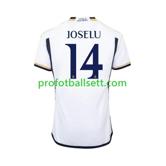 Fotballdrakt Real Madrid JOSELU 14 Herre Hjemmekit 2023-2024 Kortermet