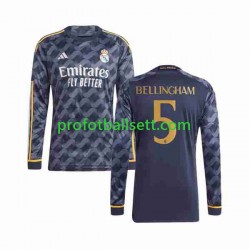 Fotballdrakt Real Madrid Jude Bellingham 5 Herre Bortekit 2023-2024 Langermet