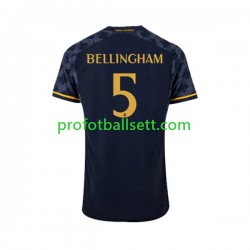 Fotballdrakt Real Madrid Jude Bellingham 5 Herre Bortekit 2023-2024 Kortermet